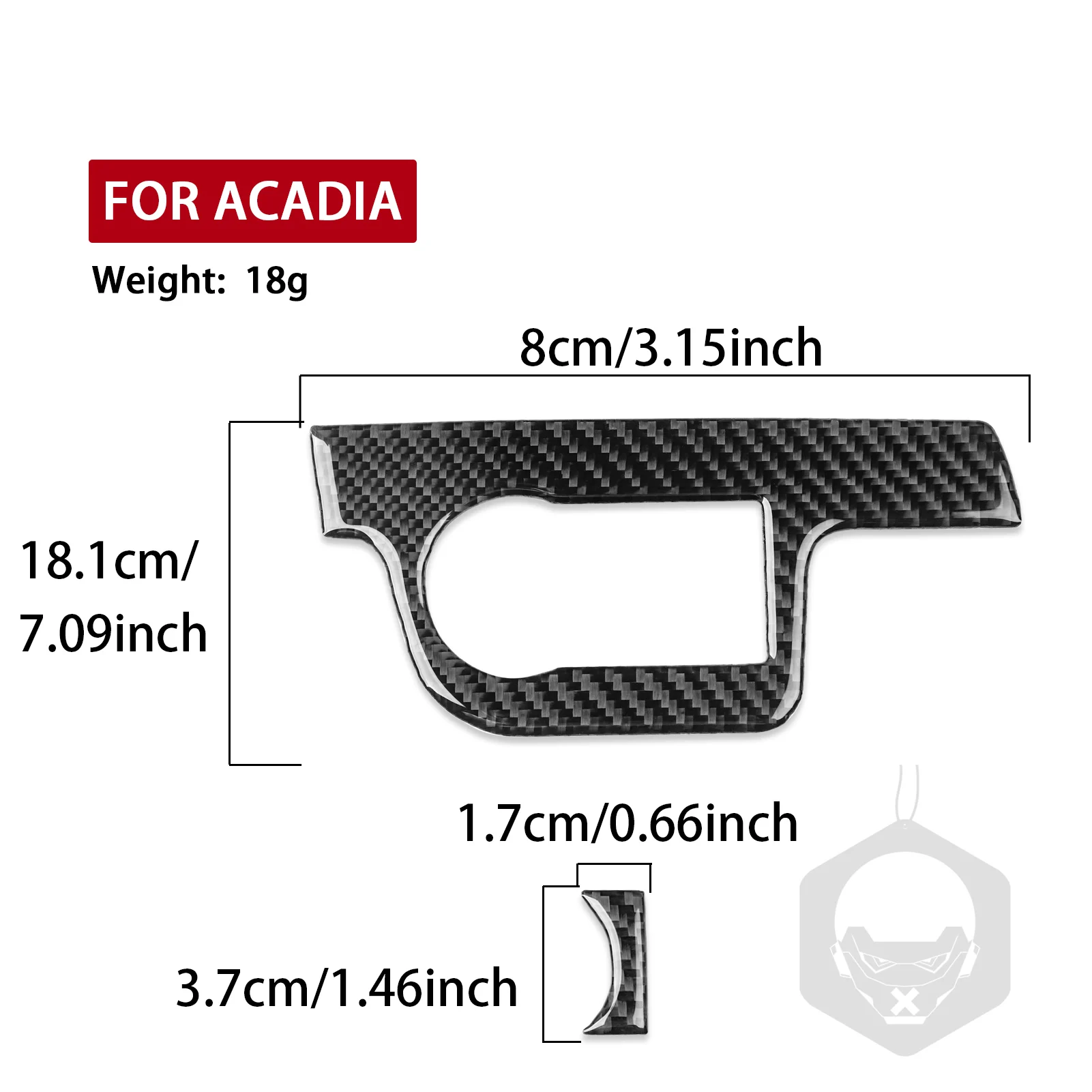 

For GMC Acadia 2007—2012 Carbon Fiber Front Lamp Headlight Switch Panel Car Accessories Interior Cover Trim Sticker Modification