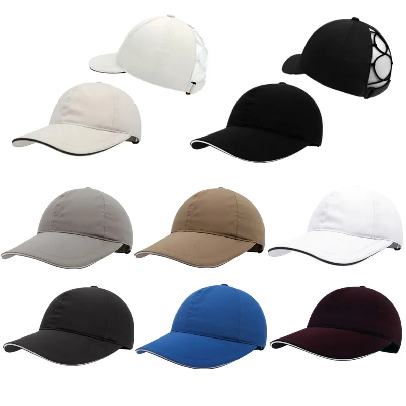 

New Quick Dry Children's Baseball Cap Summer UV Protection Girls Boys Sun Hat Kids Ponytail Peaked Cap Baby Outdoor Visor Bonnet