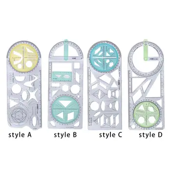 סרגל גיאומטרי, תבנית ציור, עבודת צורה לציור, תבנית מדידה, סרגלים לציור