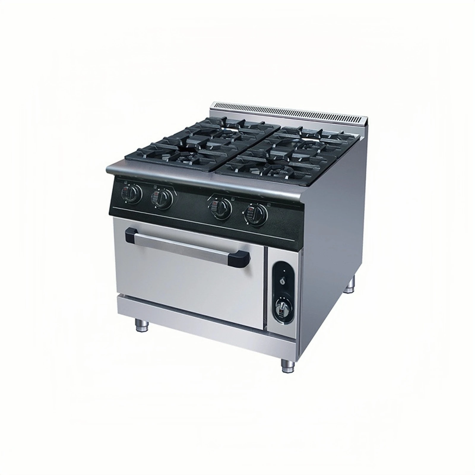 Four-head burning oven Commercial four-eye stove Gas stainless steel Commercial rice maker