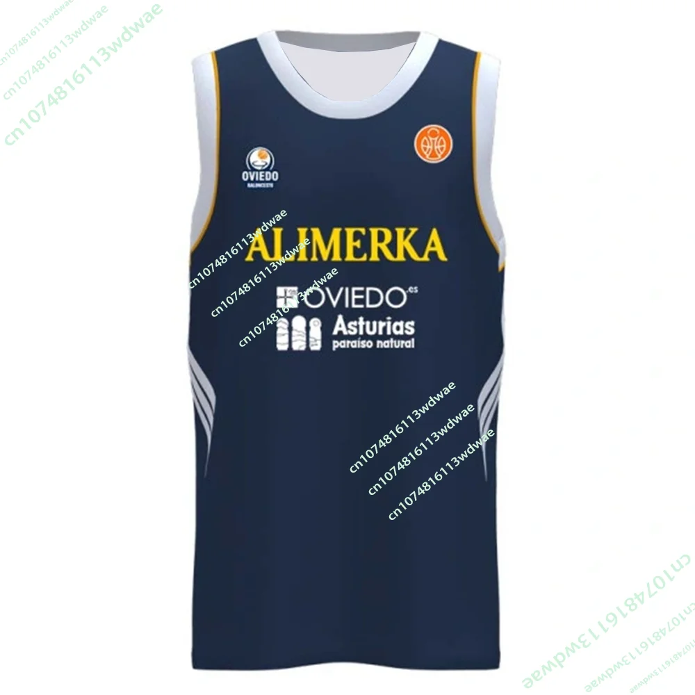 Nueva Camiseta de la Liga Española de Baloncesto 25/26, Chaleco Deportivo de Baloncesto para Hombre, Camiseta de Baloncesto Oviedo, Camiseta de Secado Rápido para Niños, para Animar a tu Equipo