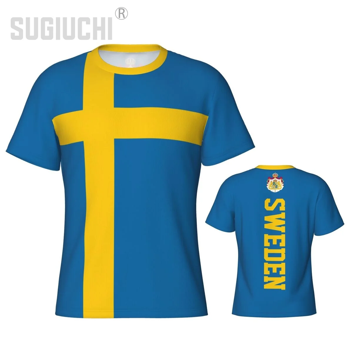 Tight Sports T-shirt Sweden Flag Swedish 3D For Men Women Tees jersey Clothes Soccer Football Fans Gift Patriotic T shirt