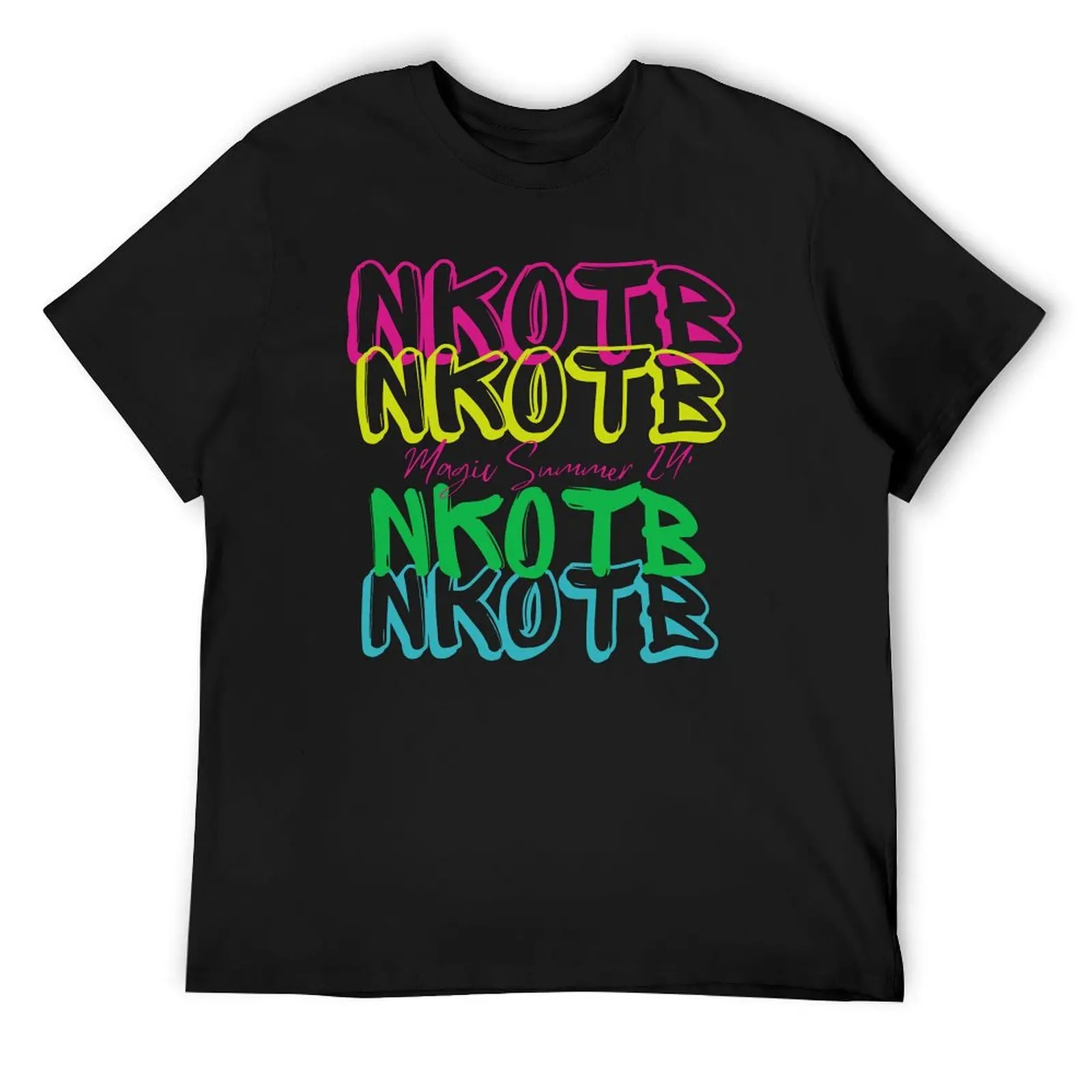 NKOTB Magic Summer 2024 Shirt, Neon NKOTB Shirt, New Kids On the Block Shirt T-Shirt plain clothes for men