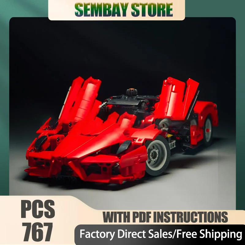 

Champion Speed Cars Moc Building Bricks Modular Super Sports Car Model Technology Blocks Christmas DIY Toy Construction Gifts