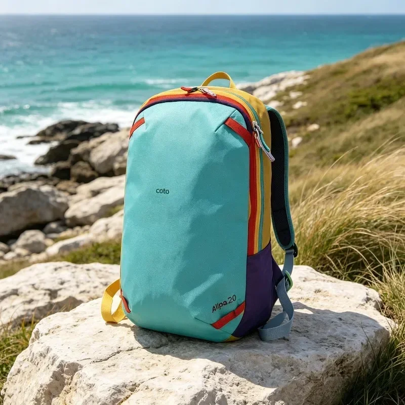 20L Durable Backpack Vitality Dopamine Camel Design Unisex Student Backpack Sports Mountaineering Daily Commuting Travel Bag