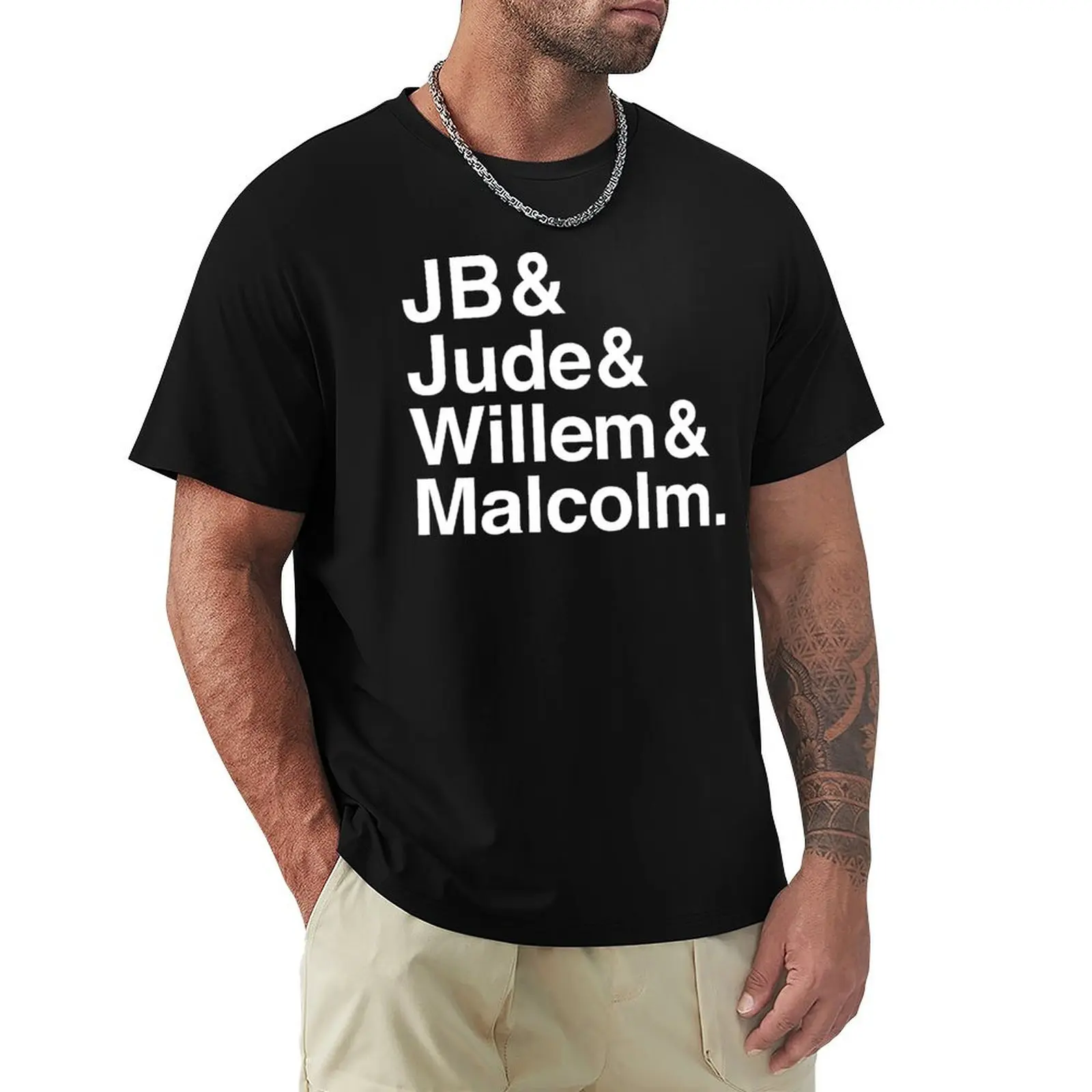 

A LITTLE LIFE book JB & Jude & Willem & Malcolm (in white) T-shirt cute clothes summer clothes t shirts for men graphic