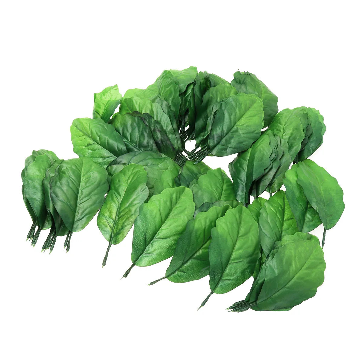 

100 Pcs Artificial Plants Lifelike Decorative Leaves for Home Party Store Fake Green Indoor Outdoor Accessories