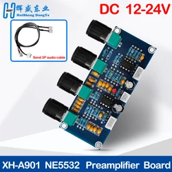 XH-A901 NE5532 Tone Board preamp Pre-amp With treble bass volume adjustment pre-amplifier Tone Controller For amplifier Board