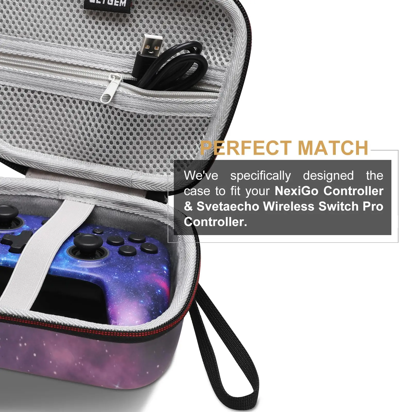 Estuche rígido LTGEM Eva para controlador de mando inalámbrico NexiGo, bolsa de almacenamiento (¡solo estuche!)