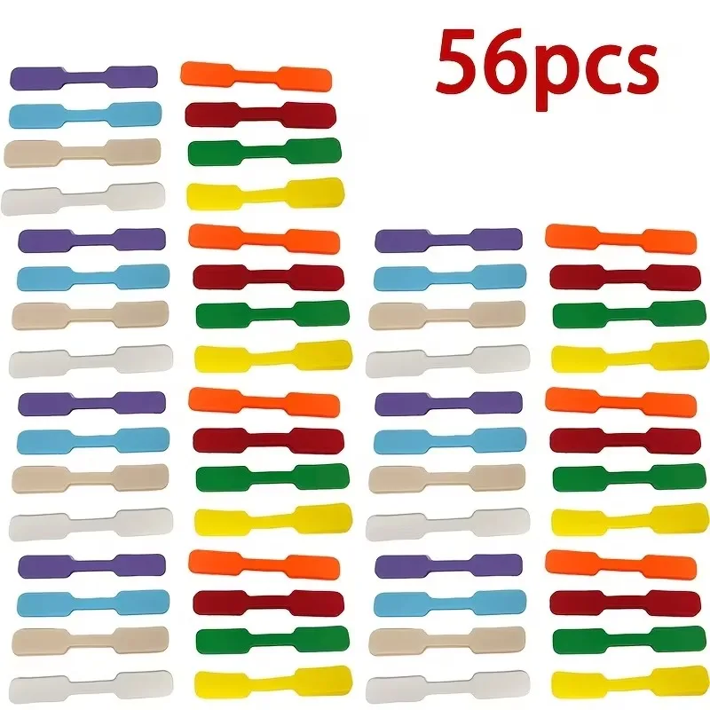 56Pcs Colorful Writable Cable Labels - Durable Wire Labels For Easy Organization And Identification