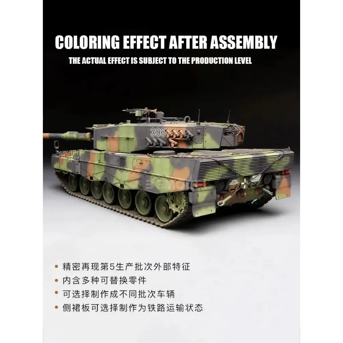 MENG Montieren Sie einen Plastikmodellbausatz TS-016 Hyundai Leopard 2A4 Kampfpanzer 1/35 Tank
