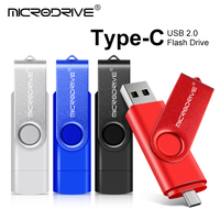 Metal OTG 2 IN 1 pen drive 4GB 8GB type c usb memory stick 32GB pendrive 64GB 128GB cle usb cle usb 2.0 flash drive memoria usb