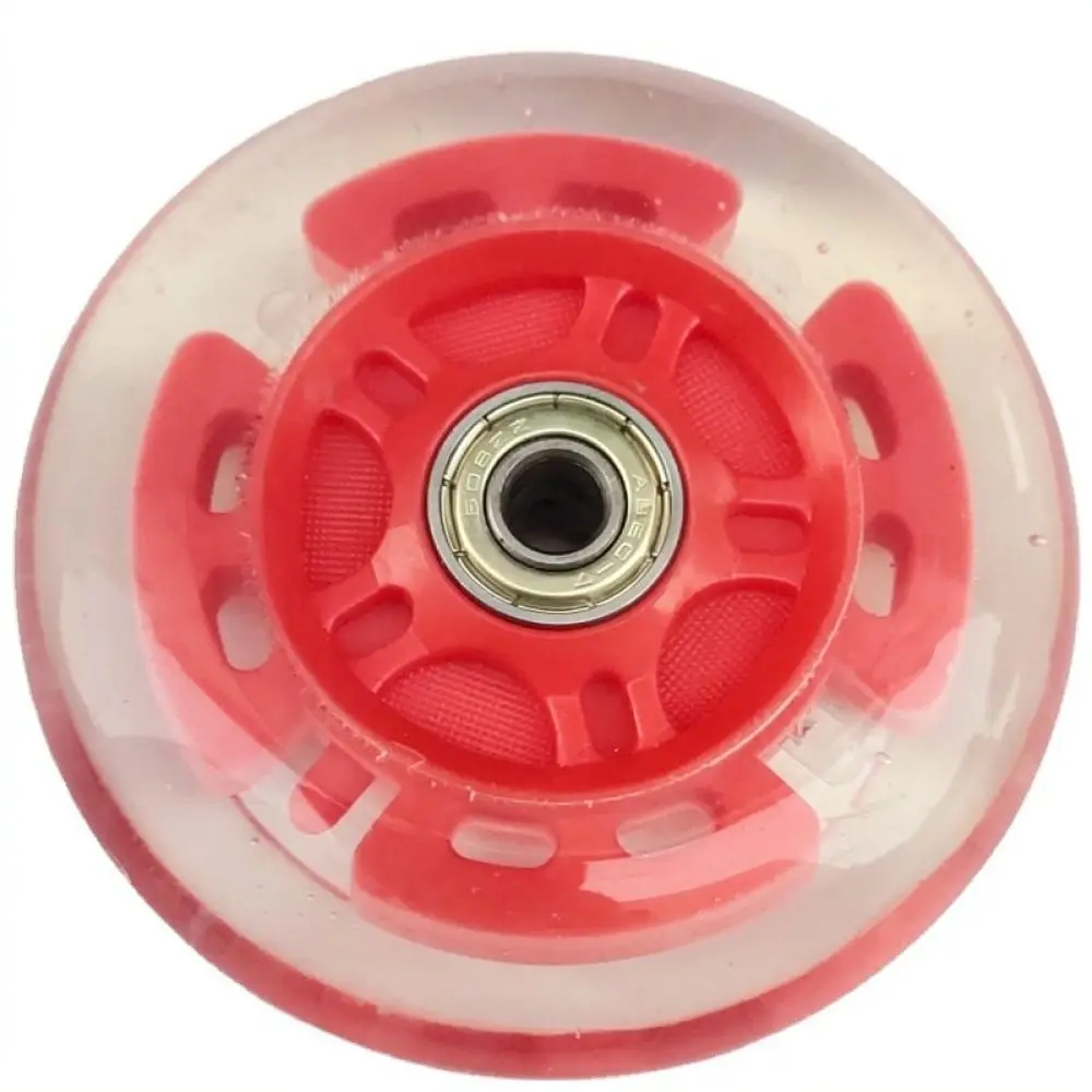 Glowing Roller Skate Replacement Wheels Inline Skate Parts High Elasticity PU Silent LED Light Up Skating Supplies