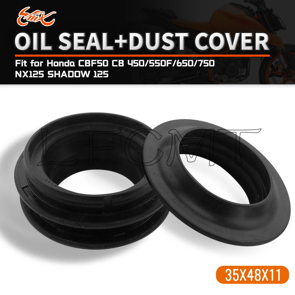 35x48x11 Fork Damper Shock Oil Seal Dust Seal 35*48*11 Fit for Honda CBF50 CR MTX 80 CB450 CB500 CB550F CB650 CB750 CB750F CB900