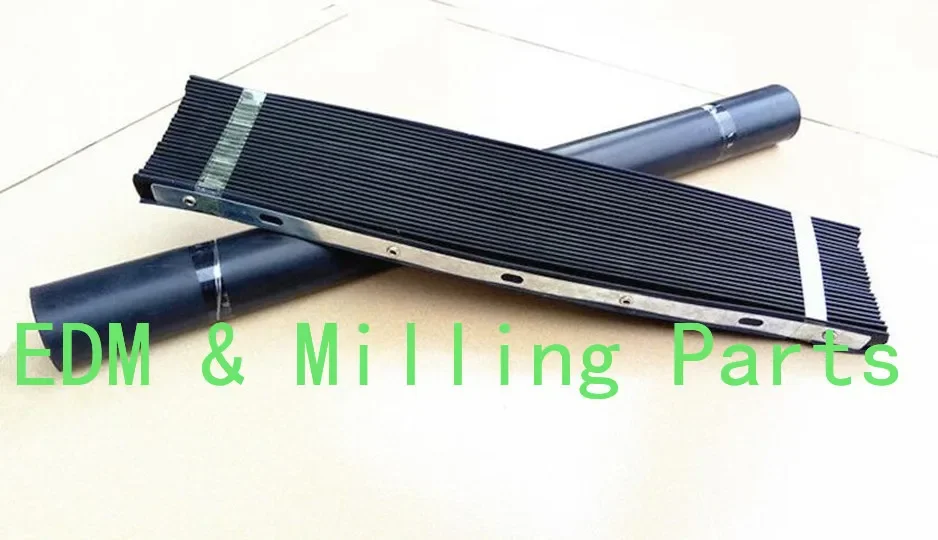 1Set (2pcs ) CNC Milling Machine Part Accordion Type & Retractable Way Cover (Front & Back) For Bridgeport Mill Part