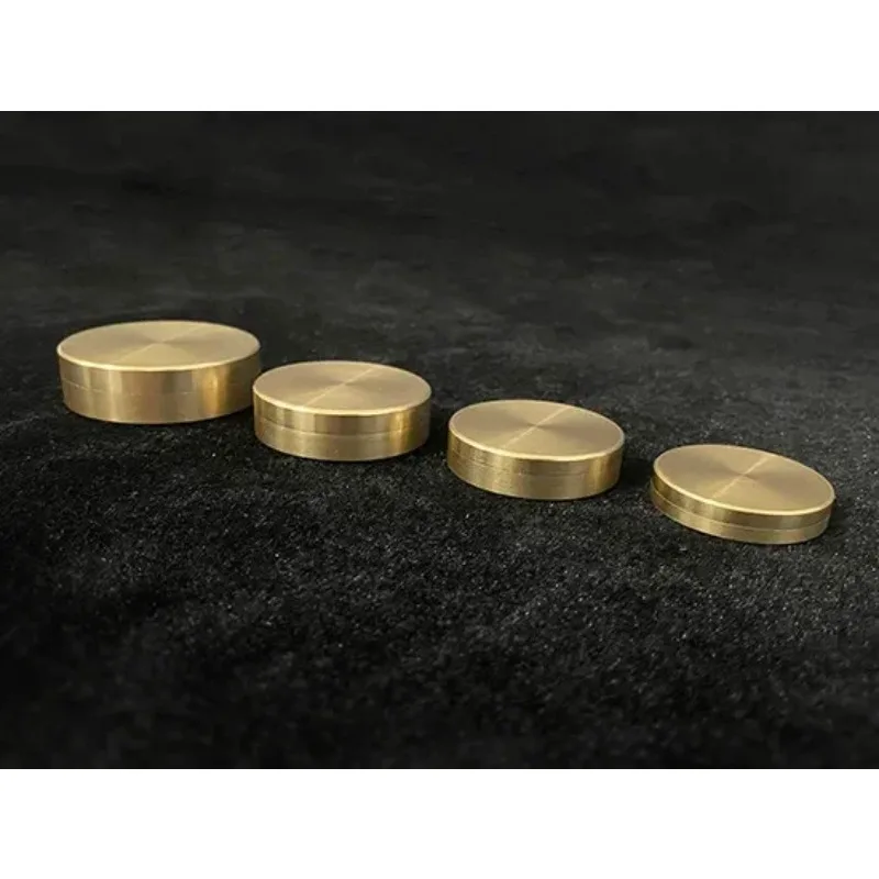 Nested Box Brass Magic Trick – Coin Penetrate Illusion by Oliver Magic for Magicians Close-Up Props
