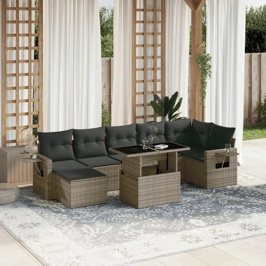 

Stylish Grey Dark Grey Garden Sofa Set for Outdoor Relaxation Comfortable Patio Furniture