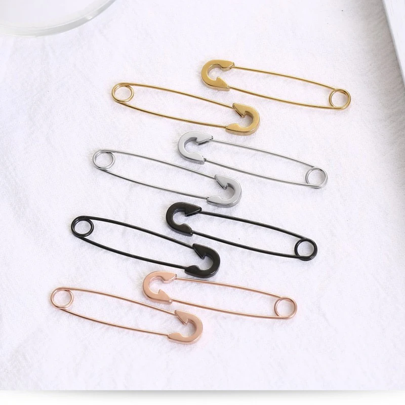 Creative Punk Hip Hop Paper Clip Dangle Earrings For Women Girls Paperclip Pins Stud Earrings Women Jewelry Gifts Earring