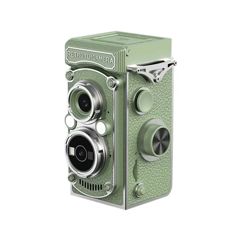 

Винтажная мини-цифровая камера с двумя объективами, экраном 1,54 дюйма, 5 МП, видео 1080P FHD, портативная ретро-камера для видеоблогинга со вспышкой, 64 ГБ