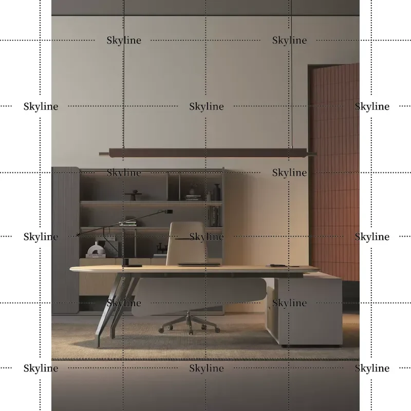 2026 New Light Luxury High End Executive Desk for Boss Supervisor Manager President Atmospheric Office Furniture