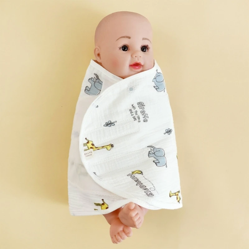 

Baby Swaddle Blanket Boy Girl 4-layer Wrap Newborn Swaddles for 0-6 Month Infant Swaddling Sleep Wrap Multi-pattern