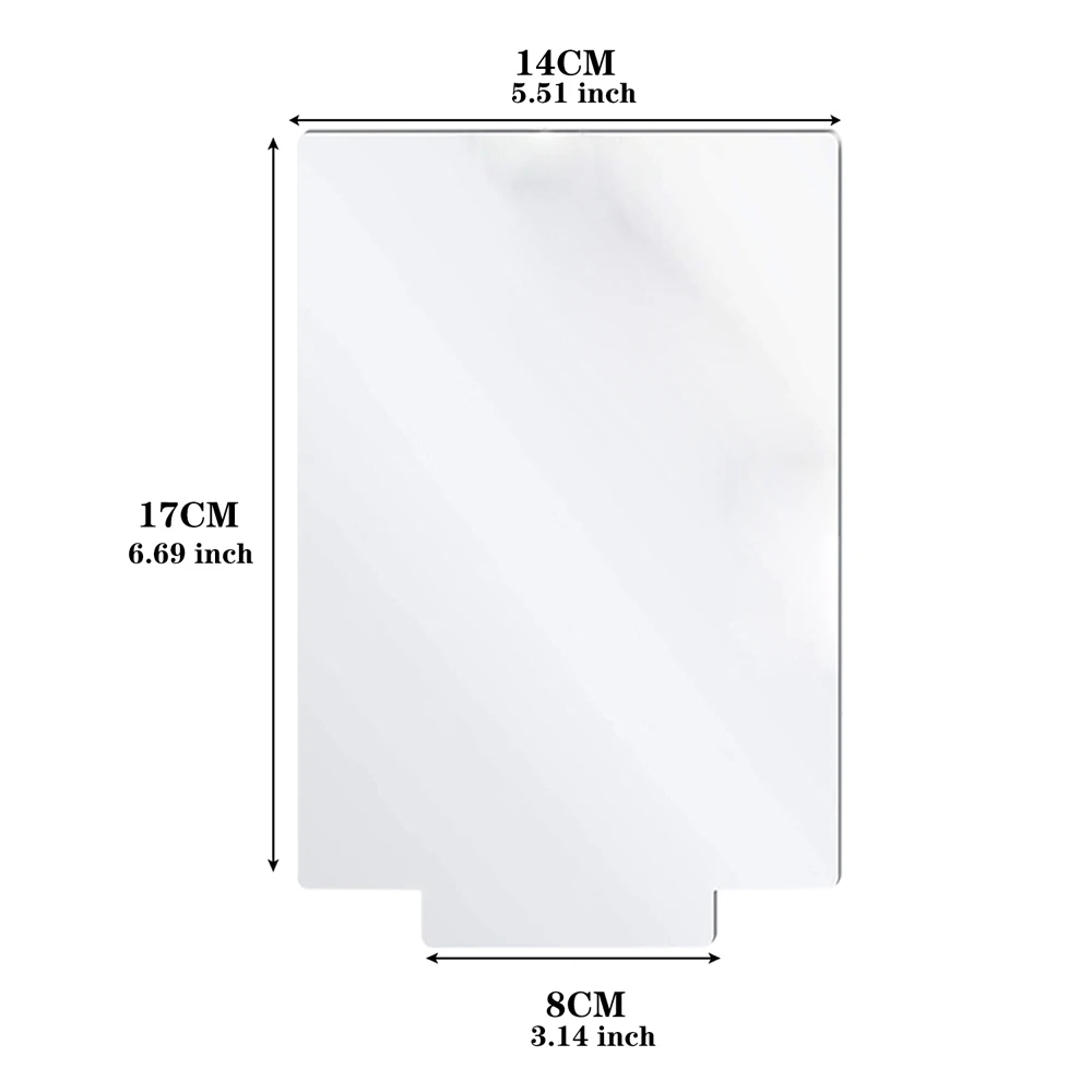 Imagem -02 - Folha Acrílica Transparente Fundida para Base de Lâmpada de Luz Led mm de Espessura Placa de Painel Transparente Dia dos Namorados Presentes Diy 10 Peças 14cm × 17cm