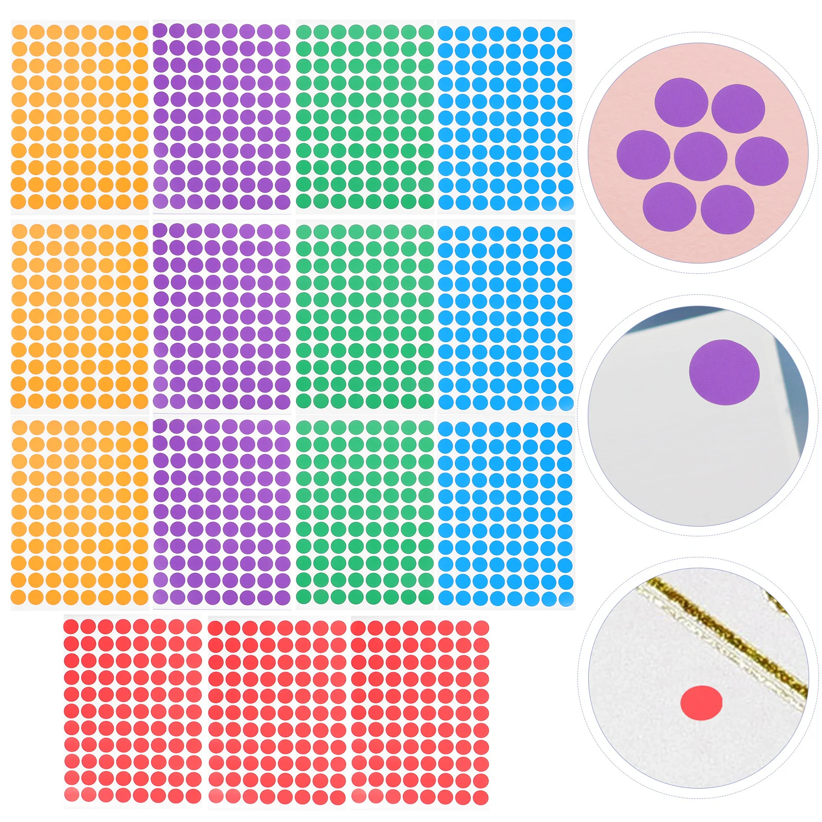 

Name Stickers Round Dot Labels Adhesive Circle Stickers For Gift Tagging Classify Marking School Office Organization