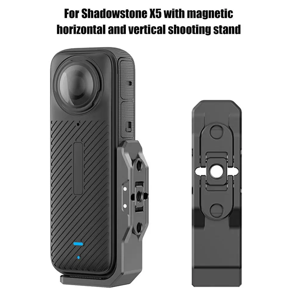 For Insta360 X5/X4 Magnetic Metal Horizontal L-shaped Shooting Mounting Stand Bracket Camera Bracket Magnetic Accessories V7N8