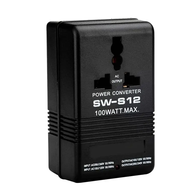 AB11-100W Step-Up Or Down Voltage Converter Transformedual Voltage Transformer Power Converter, Easy To Use Durable Fine Workman