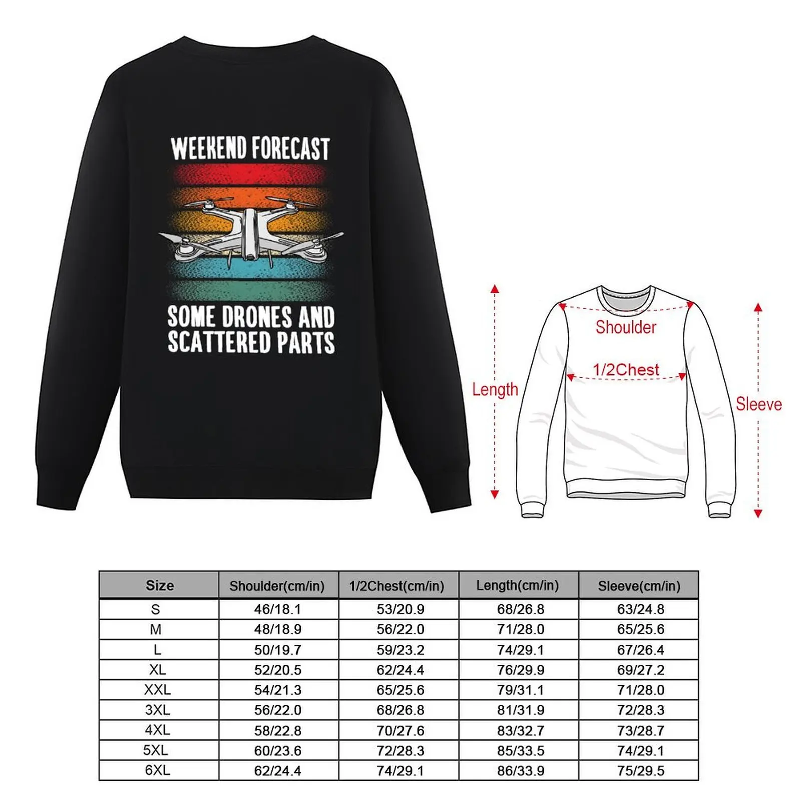 Funny FPV Drone Pilot Gift For Quadcopter Lovers Pullover japanese style anime clothes men's sweatshirts