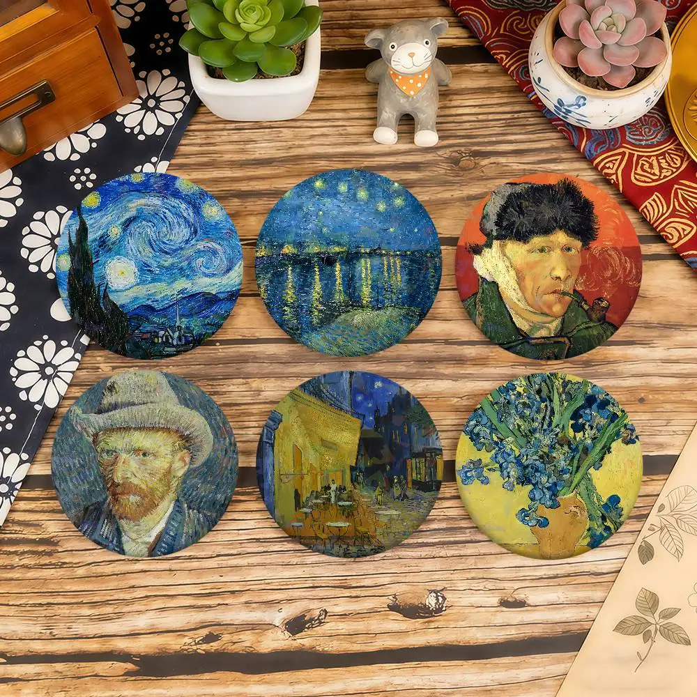 Berühmter Maler V-Van G-Gogh Anstecknadeln, weiche Button-Pins, leuchtend bedruckte Ikonen, Geschenk für Freunde, Anstecknadel für den Kragen, Reversnadel aus Metall