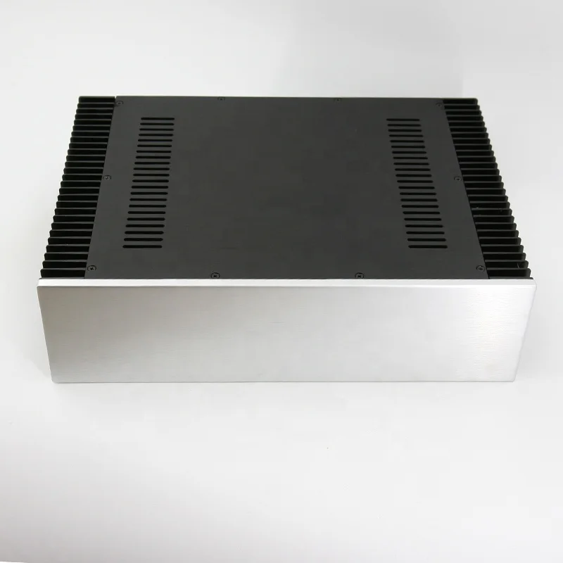 Double Radiator Aluminum Case Class a Power Amplifier Enclosure High Level Audio Chassis