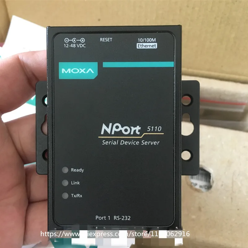 Moxa NPort 5110 RS232 Serial Port To Ethernet Converter Device Server