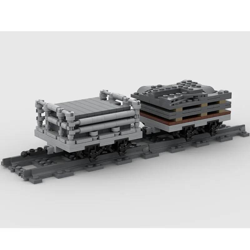 305PCS MOC- 214029   Bloques de construcción Moc, modelo de coche de ciudad famosa, tecnología de tren del Lejano Oeste, bloques modulares, regalos, juguetes de Navidad DIY
