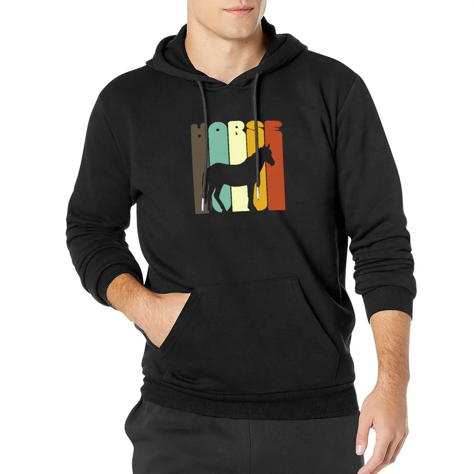 

Horse lovers T Shirt in Vintage Colors Pullover Hoodie men clothes autumn clothes men's clothes hoodie