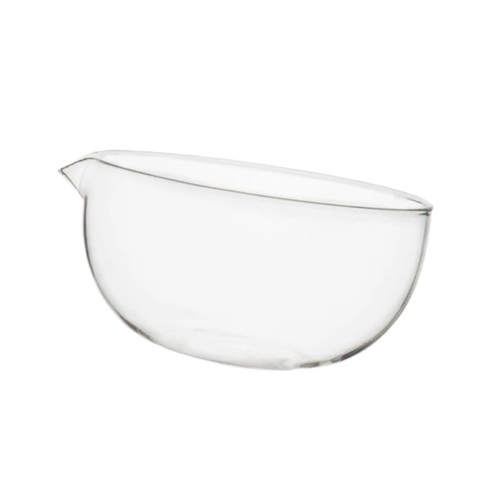 Kitchen Glass Mixing Bowl 550ml Transparent Borosilicate Serving Bowl Versatile Tableware for Salads Desserts Snacks