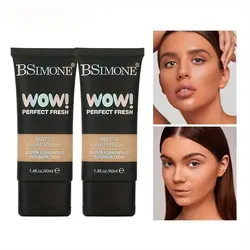 Perfect Fresh Matte Foundation Lightweight Super Longwear Hydrating Natural Finish Buildable Coverage Non-Cakey Suitable For Dry