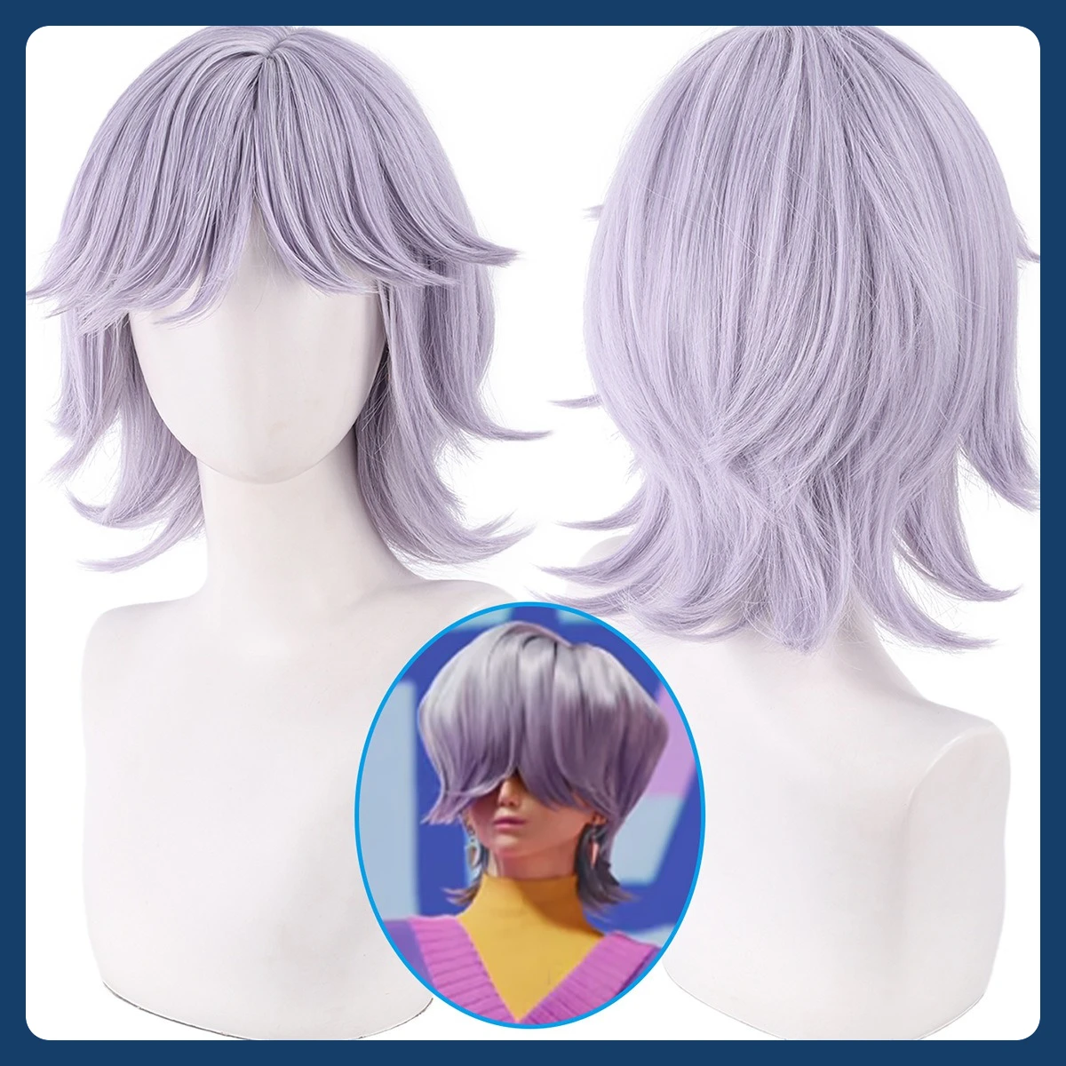 ミッドジェイドウィッグストアシャジアボーイメイドコスプレウィッグアニメゲーム衣装小道具ロールプレイングウィッグ