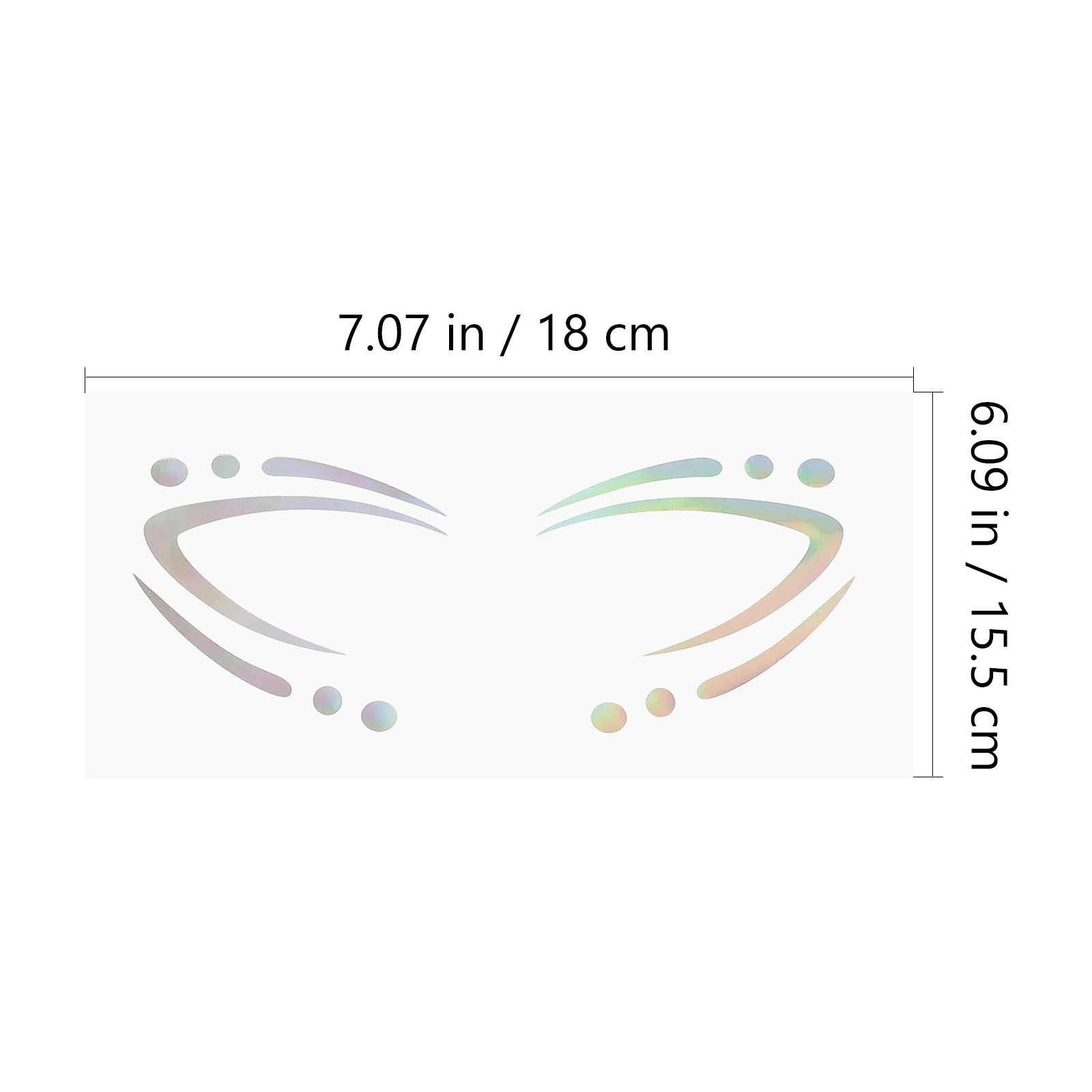 6 uds maquillaje Premium pegatinas para ojos delineador de ojos temporal tatuajes para mujeres niñas Festival arte facial decoración de belleza delineador de ojos