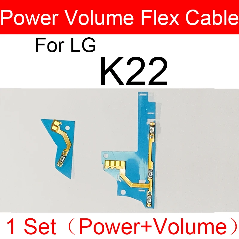 Up Down Volume Power Flex Cable For LG K22 K22 Plus K50 K50S K51 K51S Q60 On Off Side Button Power Volume Flex Ribbon Parts