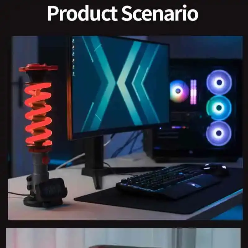 

Car Modified Shock Absorber Desk Lamp, Industrial Style Replica, Unique Decorative Mood Light