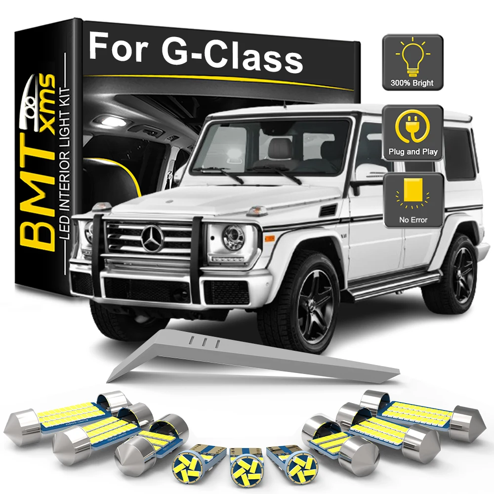 BMTxms Canbus For Mercedes Benz G Class W463 MK1 MK2 MK3 2001 2003 2005 2008 2010 2013 2015 LED Interior Lights Kit Accessories