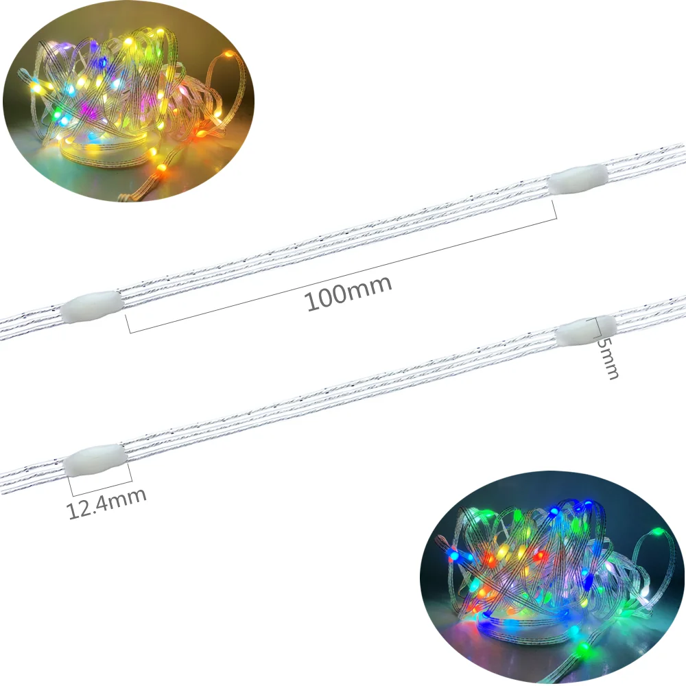 WS2812B LED String Light USB 5V Smart Bluetooth Dream Color Decoration Lights indirizzabile individualmente Christmas String Light