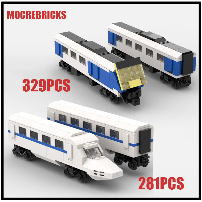 

Modern City Railway Locomotive Series Mini Metro Train from Melbourne MOC Building Block Assembly Model Bricks Kid's Toy Gifts