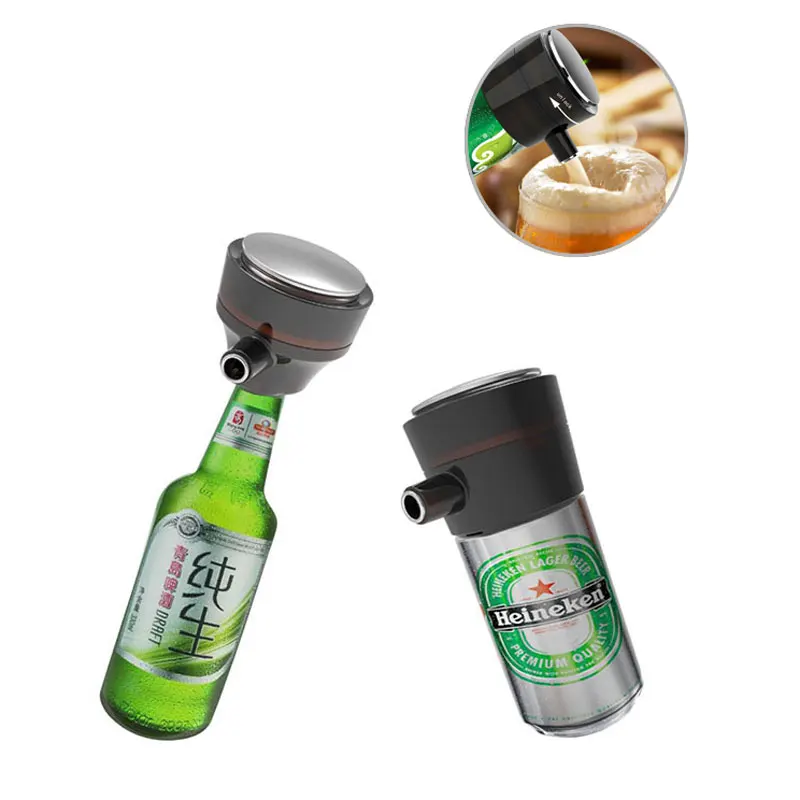 

Beer Foamer Home Bar Supplies Portable Cooler Aerator Machine Server Beer Bubble Maker Bottled Canned Delicious Beer Foam Maker