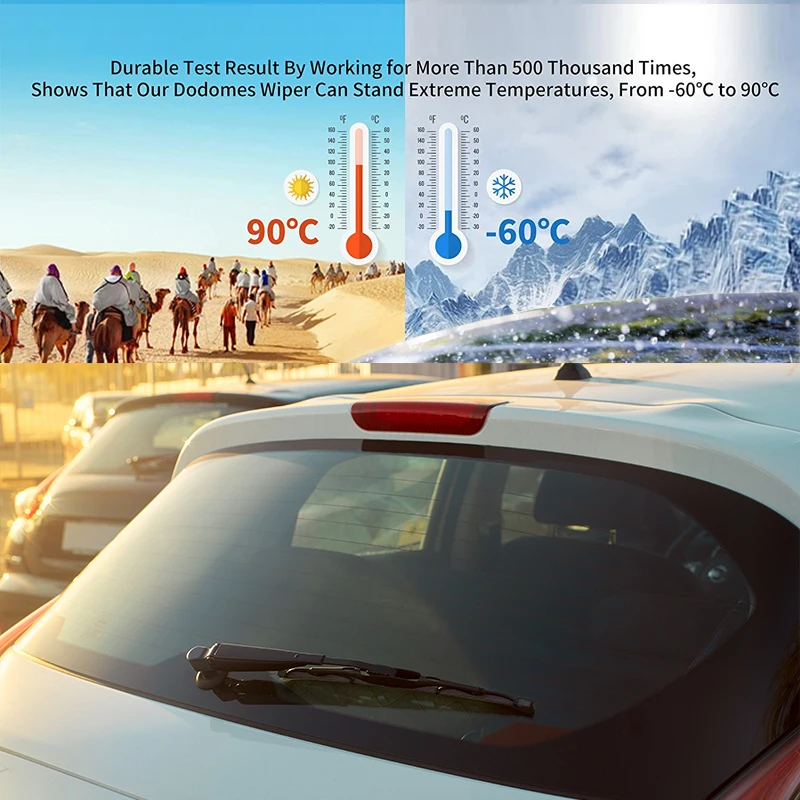 شفرات المساحات الخلفية لهوندا CR-V CR V CRV 2nd Gen RD2 سيليكون 2001 - 2006 الزجاج الأمامي ملحقات النافذة الخلفية 2004 #4