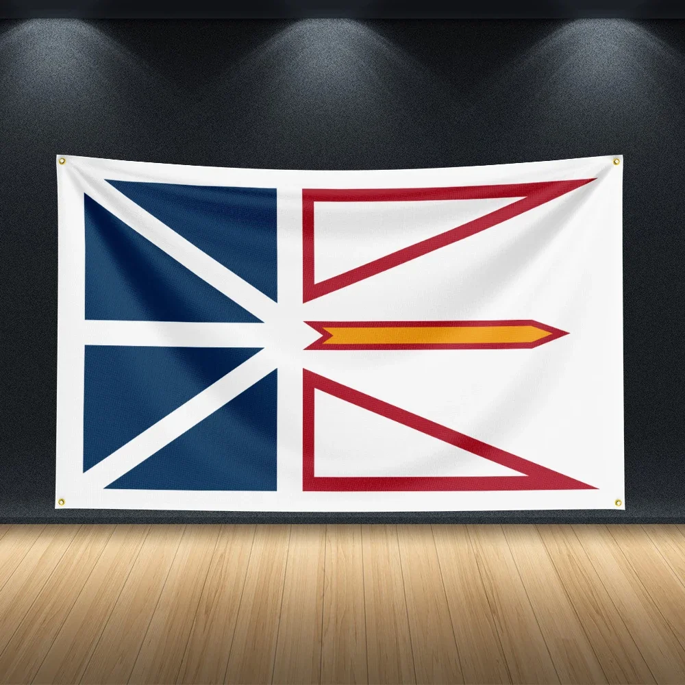 3X5Ft Newfoundland and Labrador Flag PAOPAO Flag For Decor