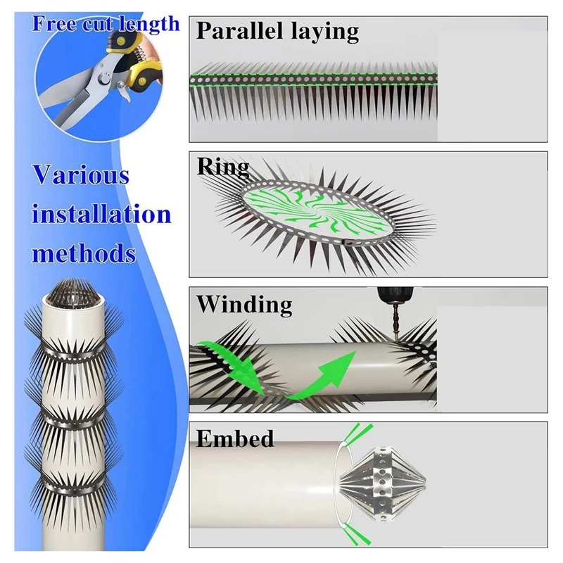 Bird Spikes For Outdoor Pigeons ,Effectively Avoided Raccoons Climbing Fences 40 In