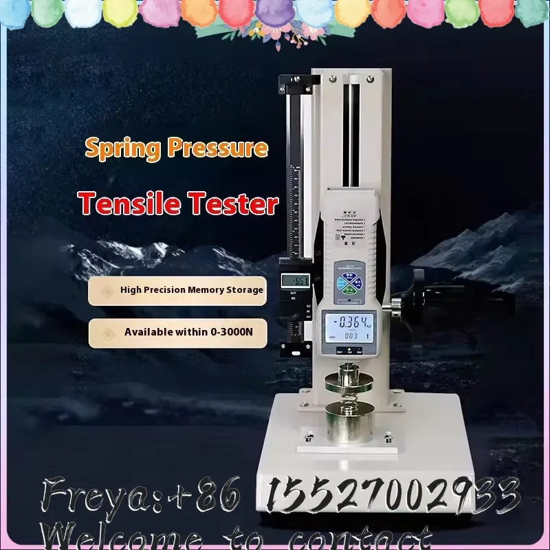 Tensile Compression Testing Machine Test Bench Digital Display Push-Pull Gauge Bracket Screw Dynamometer Base Tester 1000N