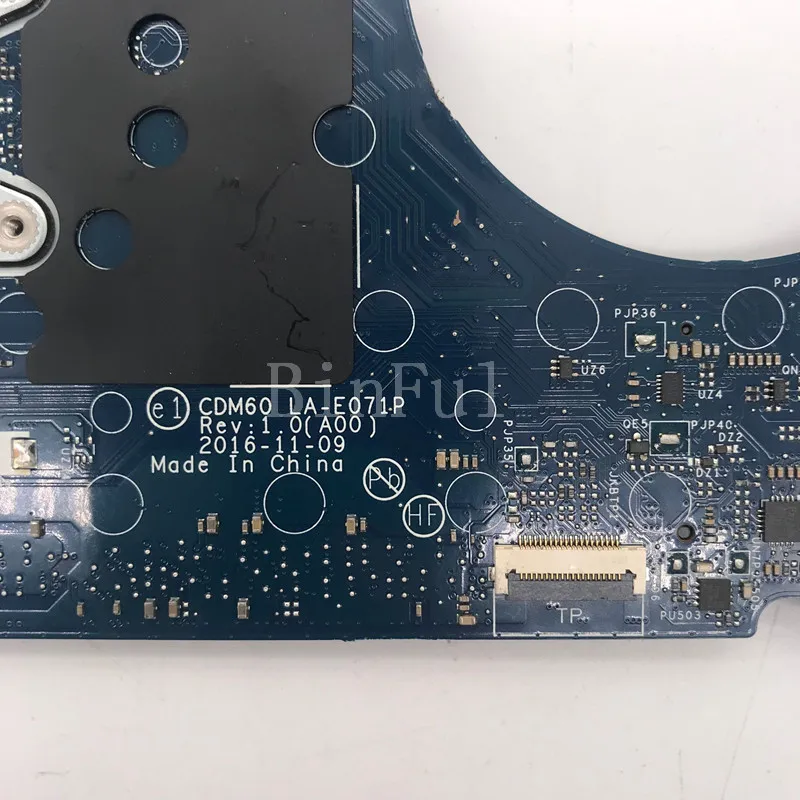 CN-04T711 04T711 4T711 Mainboard For DELL 5280 Laptop Motherboard CDM60 LA-E071P With SR340 I5-7300U CPU 100%Tested Working Well